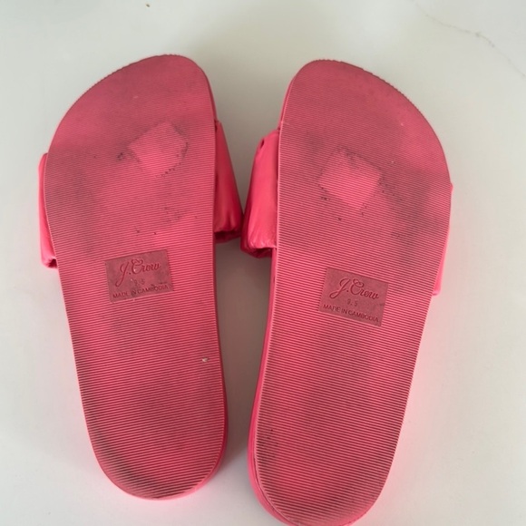 Coral Pink J. Crew Scrunchie-Strap Slides - Picture 5 of 7